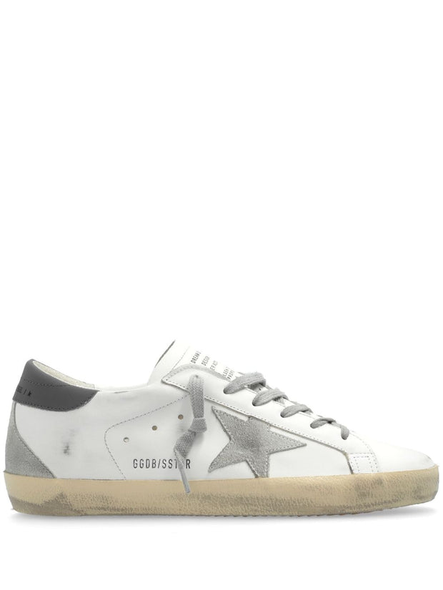 Golden Goose Super-Star Leather Sneakers - Grey