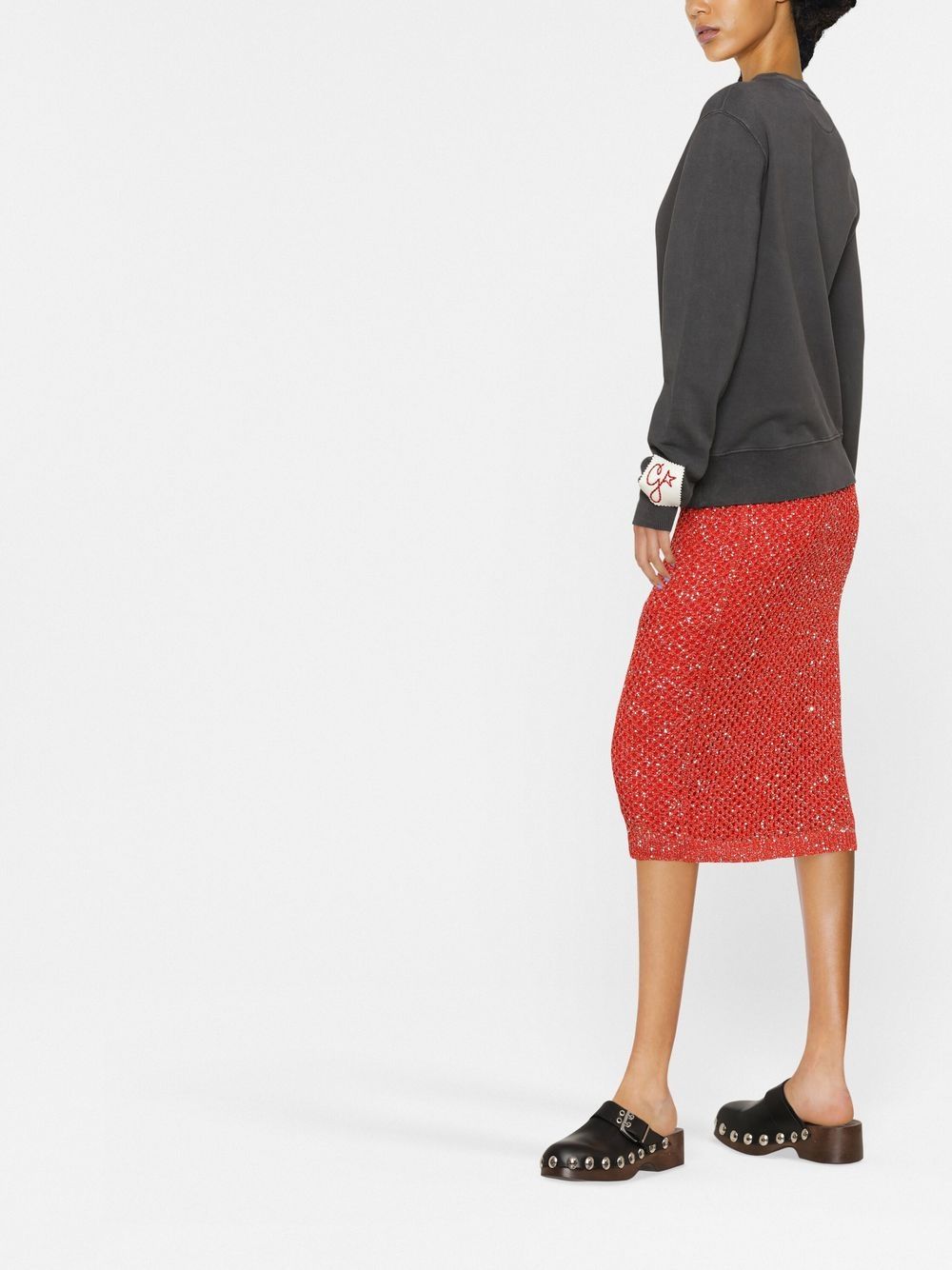 Golden Goose Cotton Crewneck Sweatshirt Grey