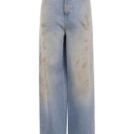 Golden Goose Embellished Boyfriend denim jeans - Clear Blue
