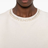 Golden Goose Cotton Cropped Sweatshirt - White