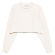 Golden Goose Cotton Cropped Sweatshirt - White