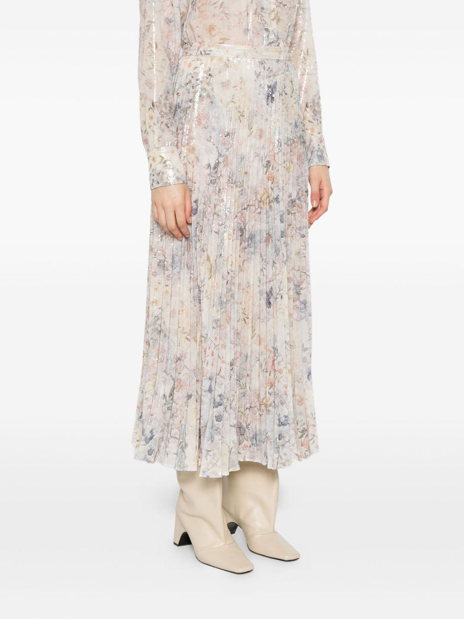Golden Goose Printed Long Skirt - MultiColour