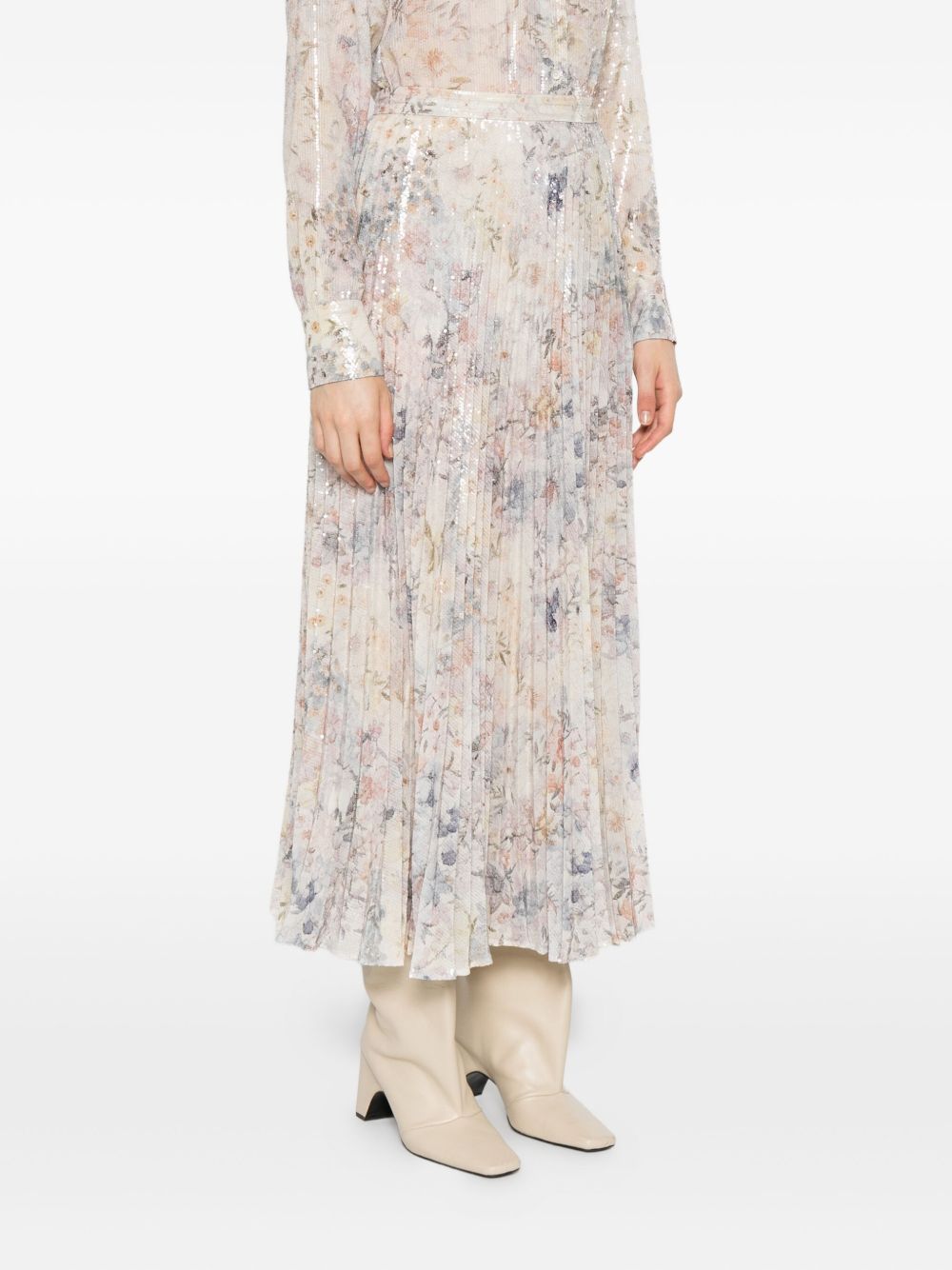 Golden Goose Printed Long Skirt - MultiColour