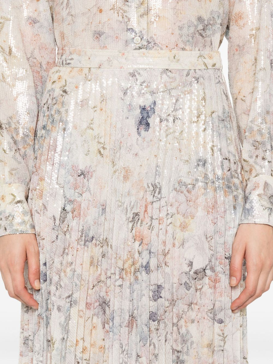 Golden Goose Printed Long Skirt - MultiColour