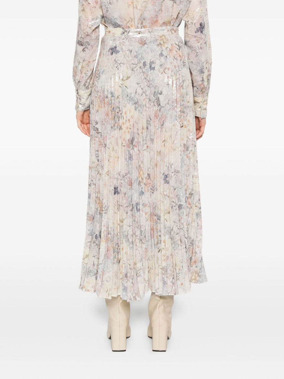 Golden Goose Printed Long Skirt - MultiColour