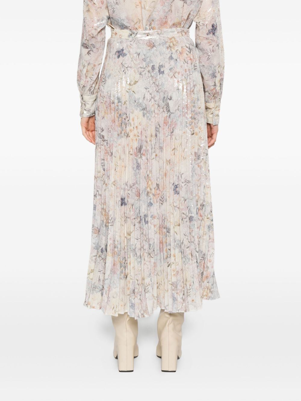 Golden Goose Printed Long Skirt - MultiColour