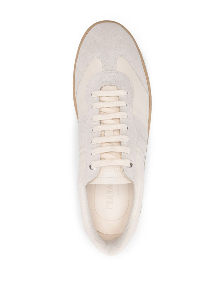 Ferragamo Logo Sneakers - White