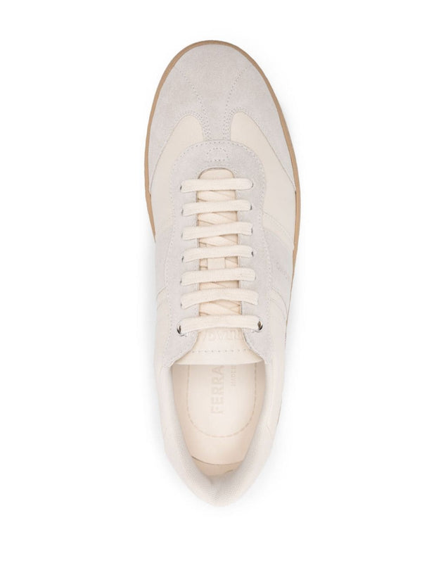 Ferragamo Logo Sneakers - White