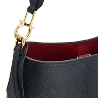 Ferragamo Medium Leather Hobo Bag - Black