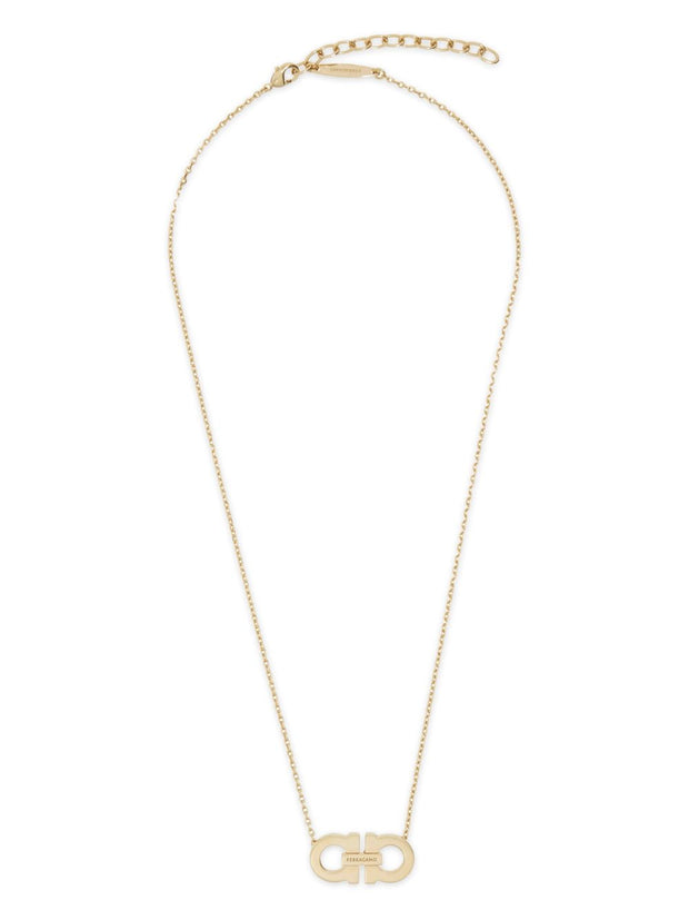 Ferragamo Ganci Crystal Necklace - Golden