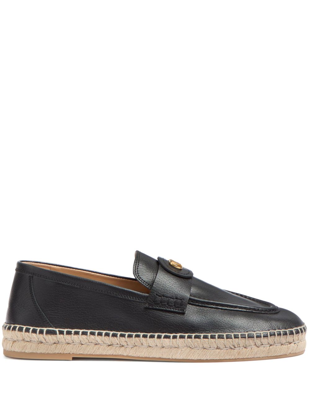 Valentino Garavani Vlogo Signature Calfskin Moccasin