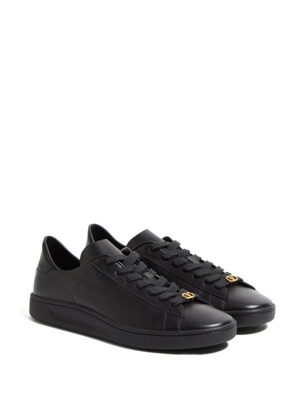 Valentino Garavani Royco Leather Sneakers - Black