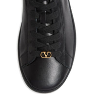 Valentino Garavani Royco Leather Sneakers - Black