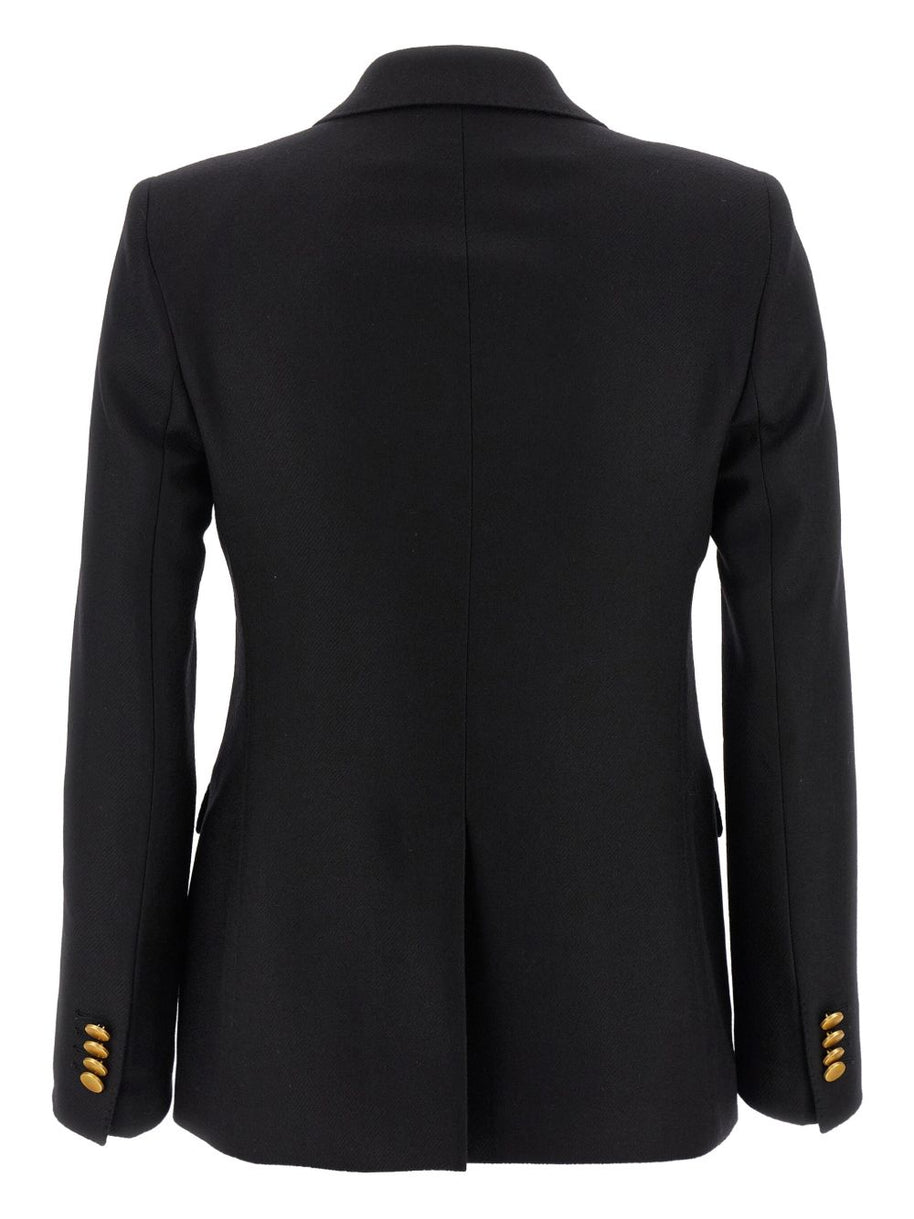 Tagliatore Wool Double-breasted Jacket Black