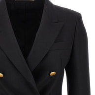 Tagliatore Wool Double-breasted Jacket Black