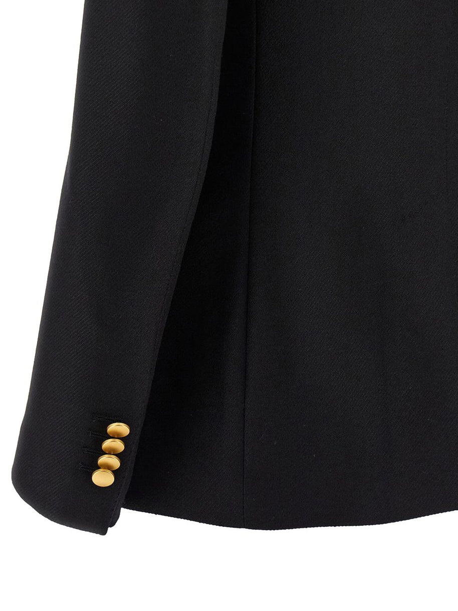 Tagliatore Wool Double-breasted Jacket Black