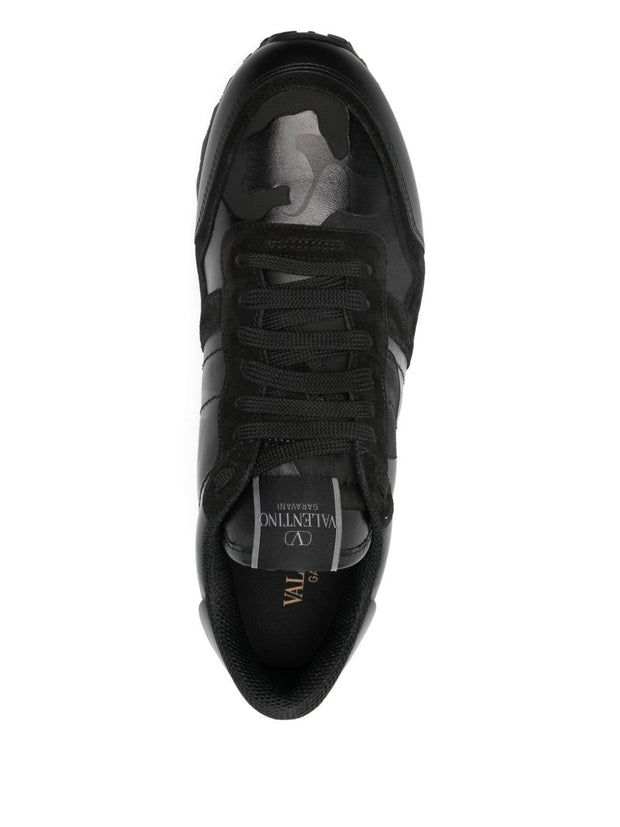 Valentino Garavani Rockrunner Camouflage-print Sneakers