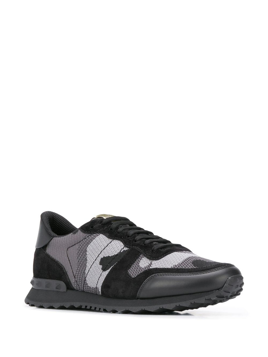 Valentino Garavani Rockrunner Sneakers - Black