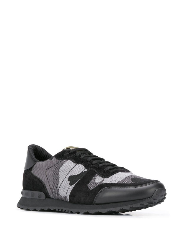 Valentino Garavani Rockrunner Sneakers - Black