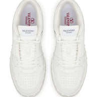 Valentino Garavani Freedots Leather Sneakers - White