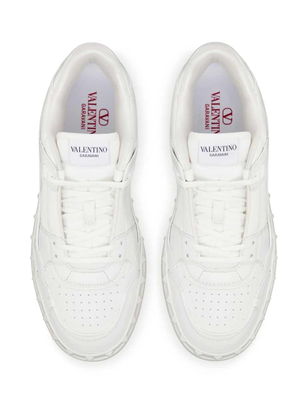 Valentino Garavani Freedots Leather Sneakers - White
