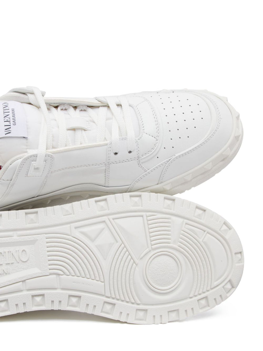 Valentino Garavani Freedots Leather Sneakers - White
