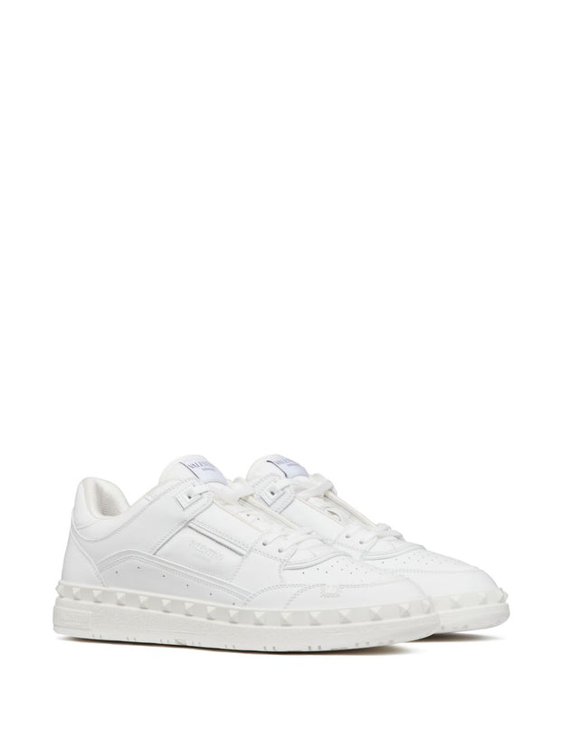 Valentino Garavani Freedots Leather Sneakers - White