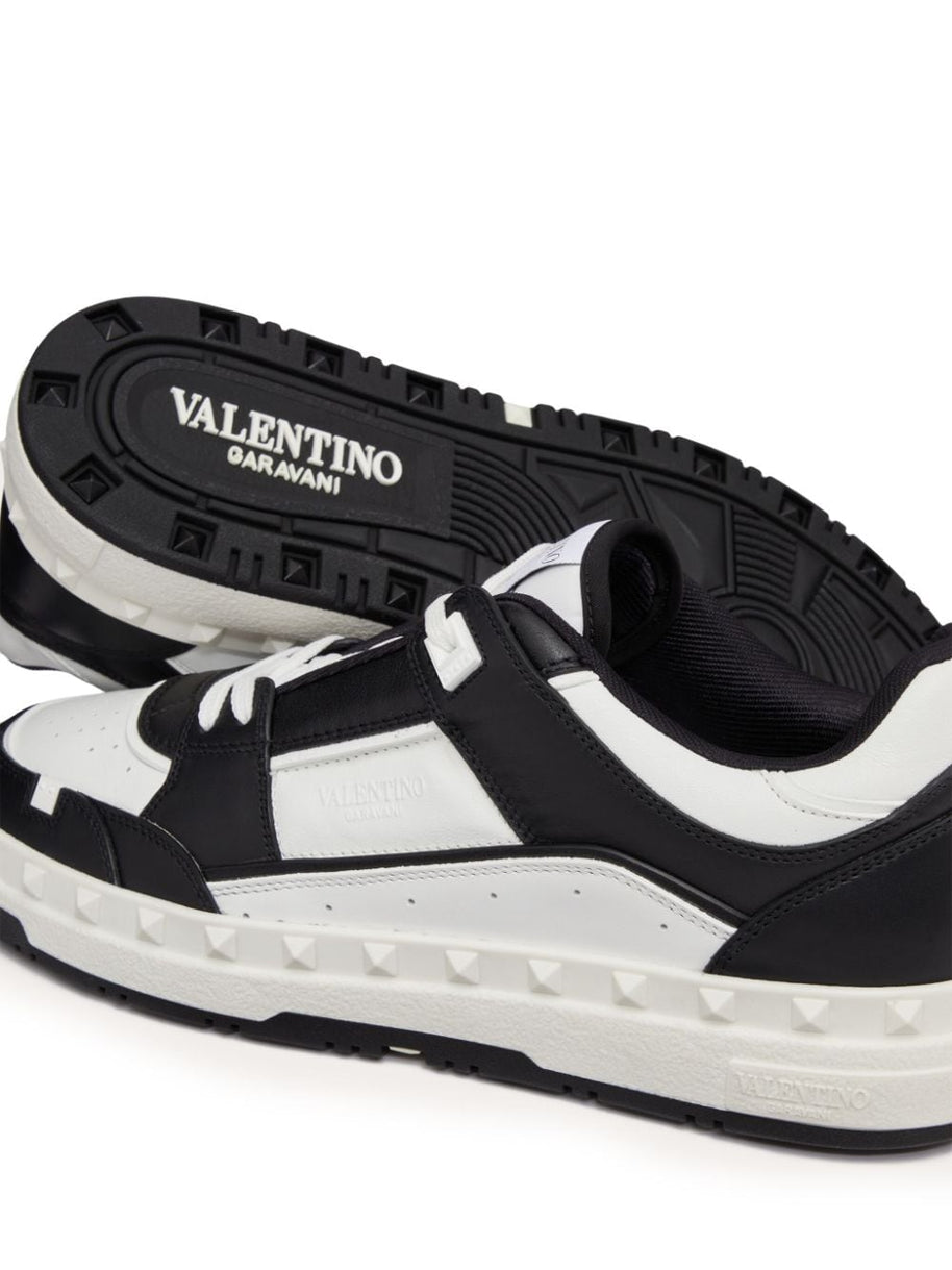 Valentino Garavani Freedots Leather Sneakers - Black