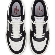 Valentino Garavani Freedots Leather Sneakers - Black