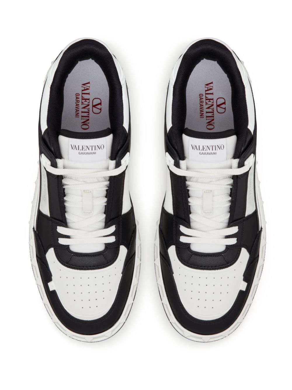 Valentino Garavani Freedots Leather Sneakers - Black