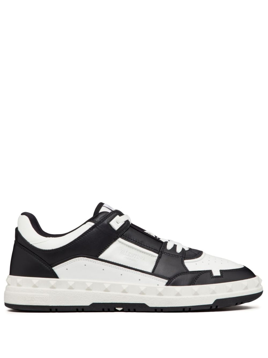 Valentino Garavani Freedots Leather Sneakers - Black