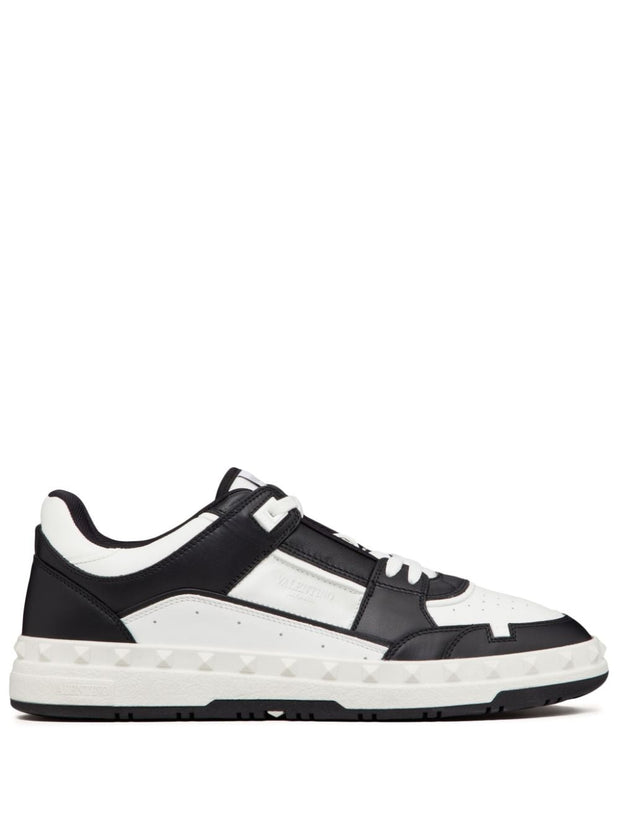 Valentino Garavani Freedots Leather Sneakers - Black
