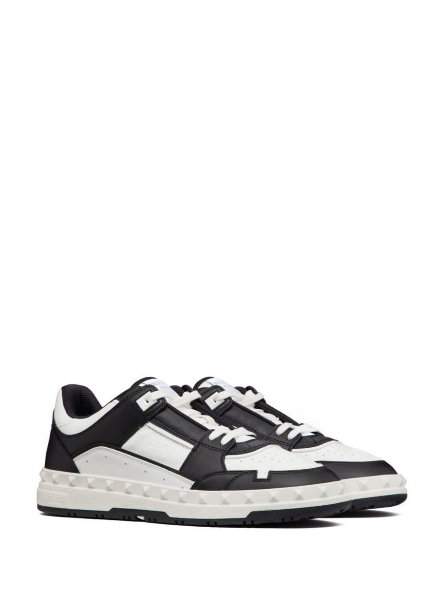 Valentino Garavani Freedots Leather Sneakers - Black