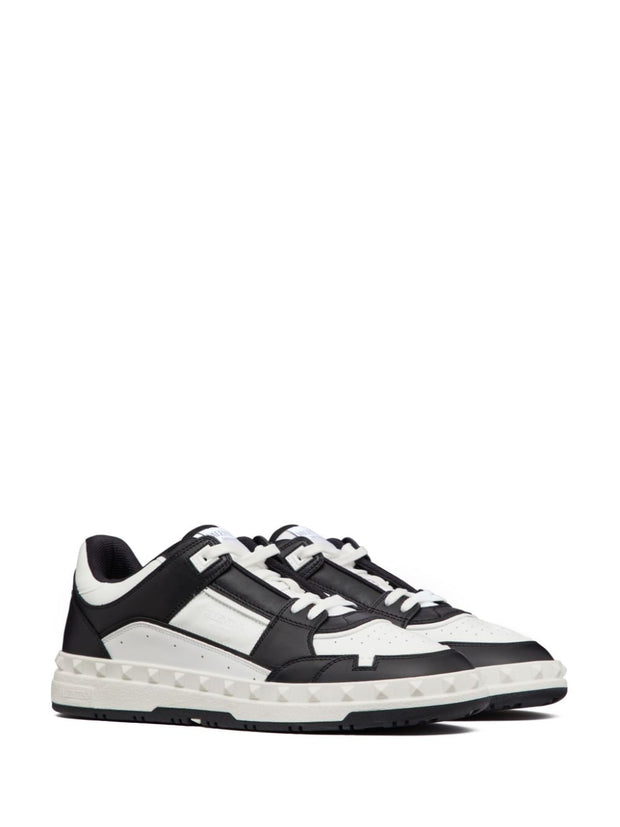 Valentino Garavani Freedots Leather Sneakers - Black