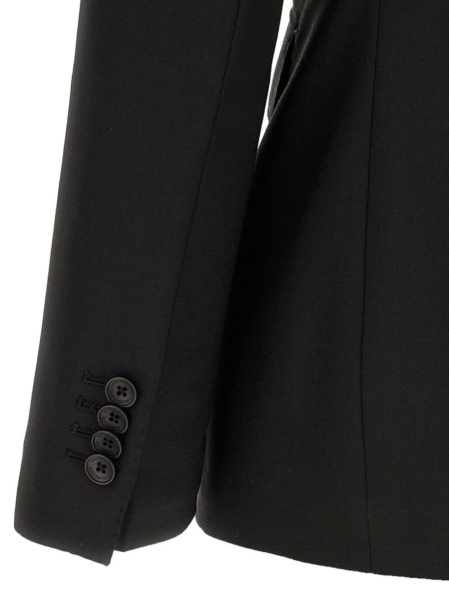 Tagliatore Wool Blend Suit Black