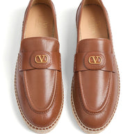 Valentino Garavani VLogo Espadrilles - Leather Brown