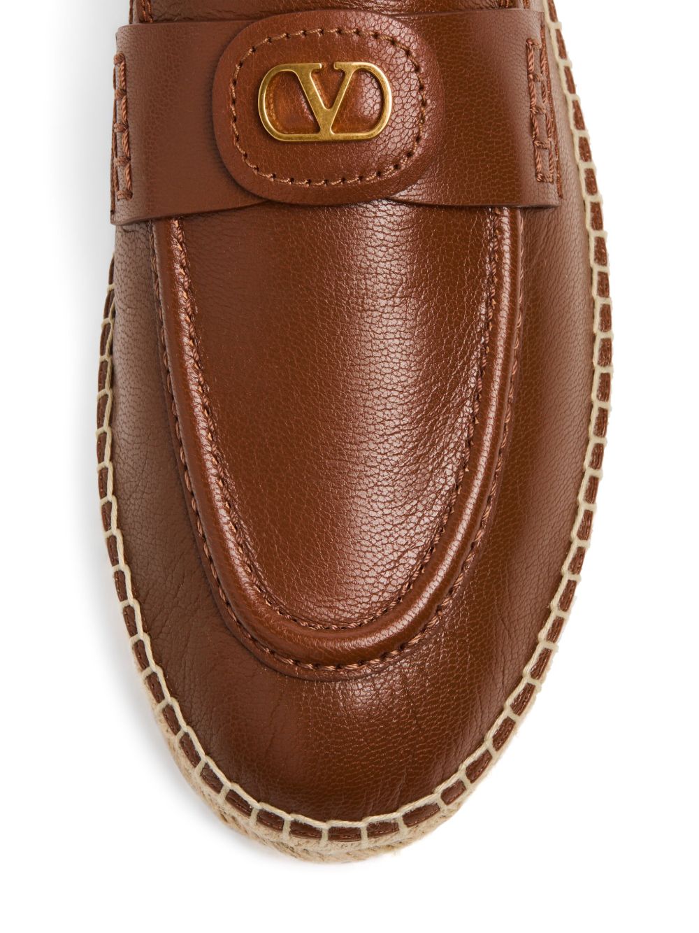 Valentino Garavani Vlogo Signature Calfskin Moccasin