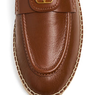 Valentino Garavani VLogo Espadrilles - Leather Brown