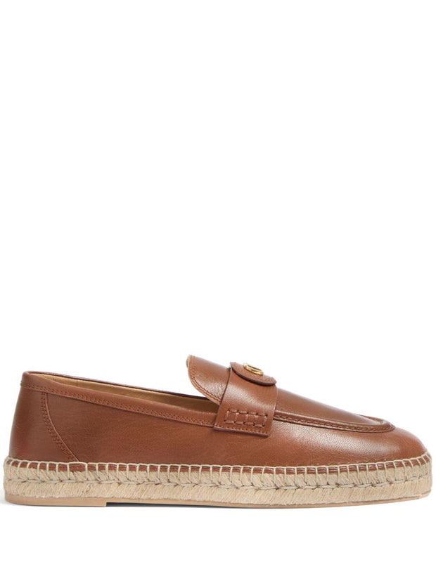 Valentino Garavani VLogo Espadrilles - Leather Brown