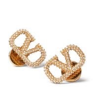 Valentino Garavani VLogo Signature Crystal-embellished Earrings