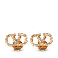 Valentino Garavani VLogo Signature Crystal-embellished Earrings