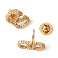 Valentino Garavani VLogo Signature Crystal-embellished Earrings