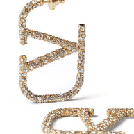 Valentino Garavani VLogo Signature Crystal Earrings