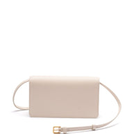 Valentino Garavani VLogo Signature Leather Mini Shoulder Bag - Ivory