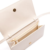Valentino Garavani VLogo Signature Leather Mini Shoulder Bag - Ivory