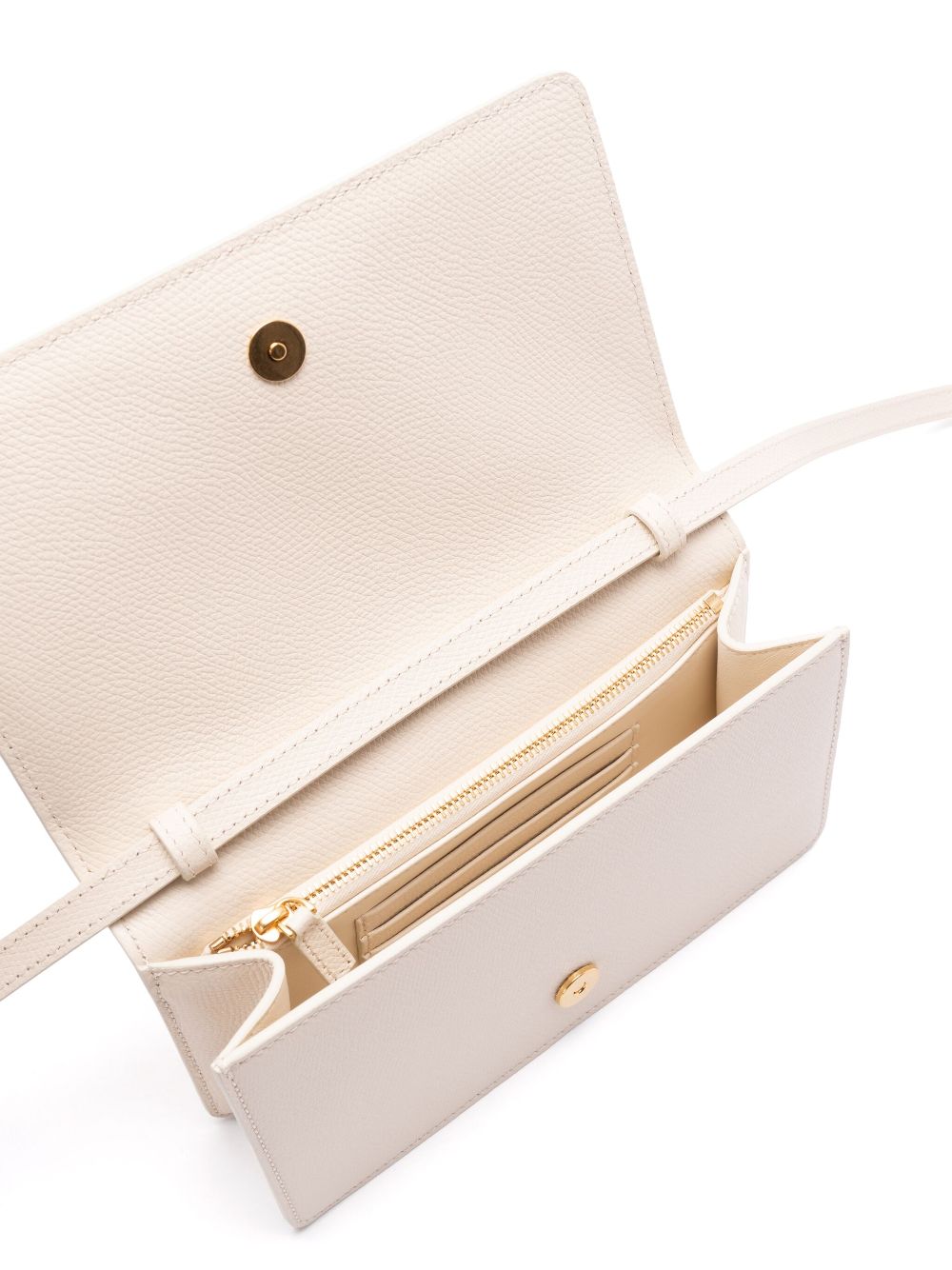 Valentino Garavani VLogo Signature Leather Mini Shoulder Bag - Ivory