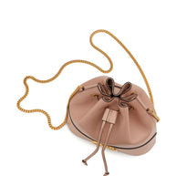 Valentino Garavani VLogo Signature Leather Mini Bucket Bag - Pink