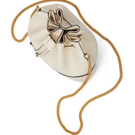 Valentino Garavani VLogo Signature Leather Mini Bucket Bag - Ivory