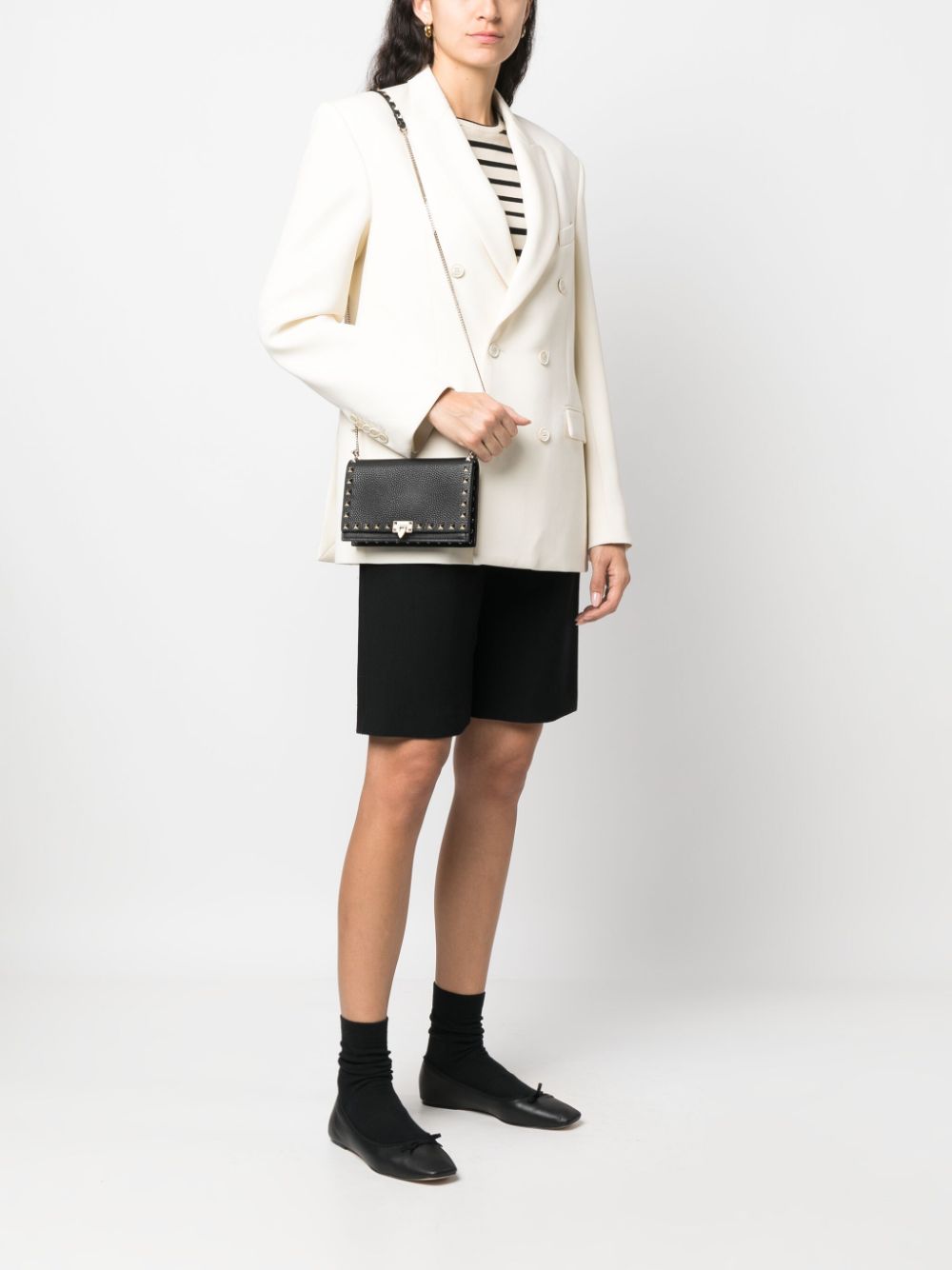 Valentino Garavani Rockstud Leather Crossbody Bag