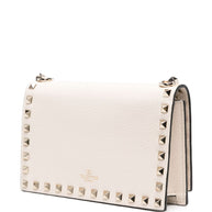 Valentino Garavani Rockstud Leather Mini Bag - Ivory